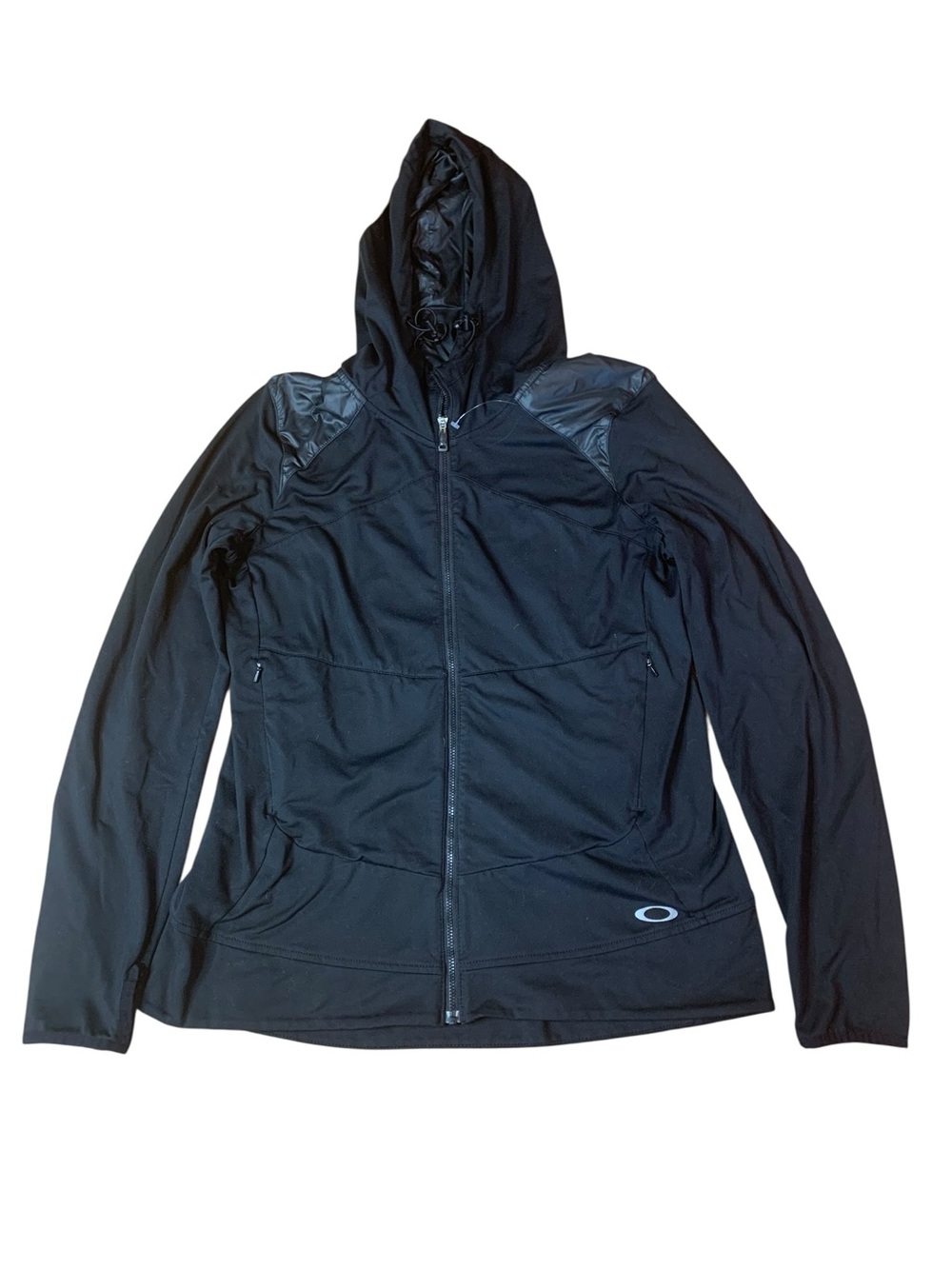 Oakley Women’s Hybrid Full-Zip Performance Hoodie - Black